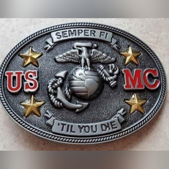 New USMC United States Marine Corps belt buckle - Picture 4 of 6